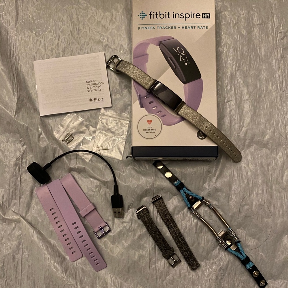 Fitbit inspire HR with multiple bands